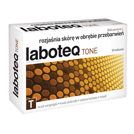 Laboteq Tone Rozjaśnia Skórę w Obrębie Przebarwień 30 Tabletek Best Before 30.06.24