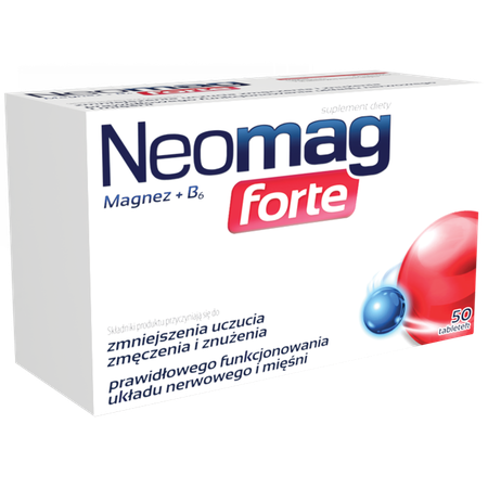 Neomag Forte Magnez + Witamina B6 Zmniejszający Uczucie Zmęczenia 30 Tabletek