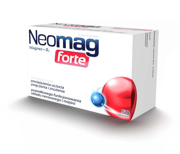 Neomag Forte Magnez + Witamina B6 Zmniejszający Uczucie Zmęczenia 30 Tabletek