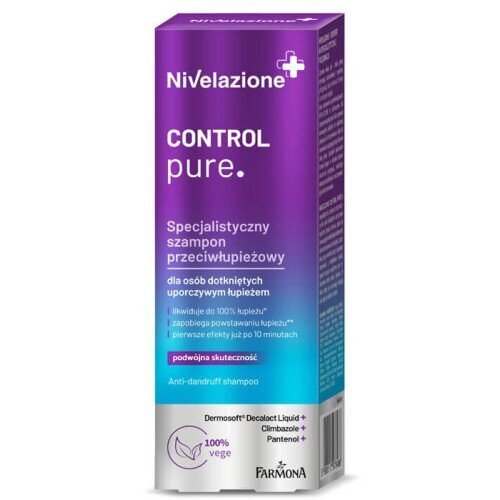 Nivelazione Control Pure Specjalistyczny Szampon Przeciwłupieżowy Uporczywy Łupież 100ml