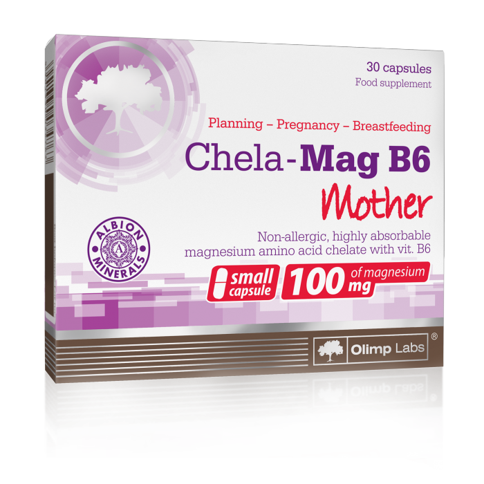 Olimp Chela Mag B6 Mama Magnez Witamina B6 dla Kobiet w Ciąży i Karmiących 30 Sztuk