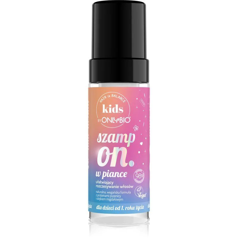 OnlyBio Hair in Balance Kids Szampon w Piance Ułatwiający Rozczesywanie Włosów 150ml