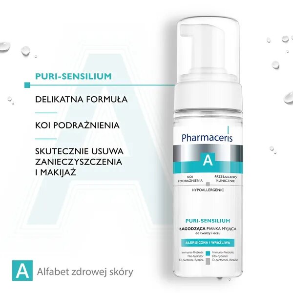 Pharmaceris A Puri Sensilium Łagodząca Pianka Myjąca do Twarzy i Oczu 150ml