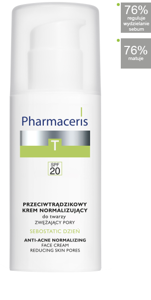 Pharmaceris T Sebostatic Przeciwtrądzikowy Krem Normalizujący do Twarzy SPF 20 na Dzień 50ml