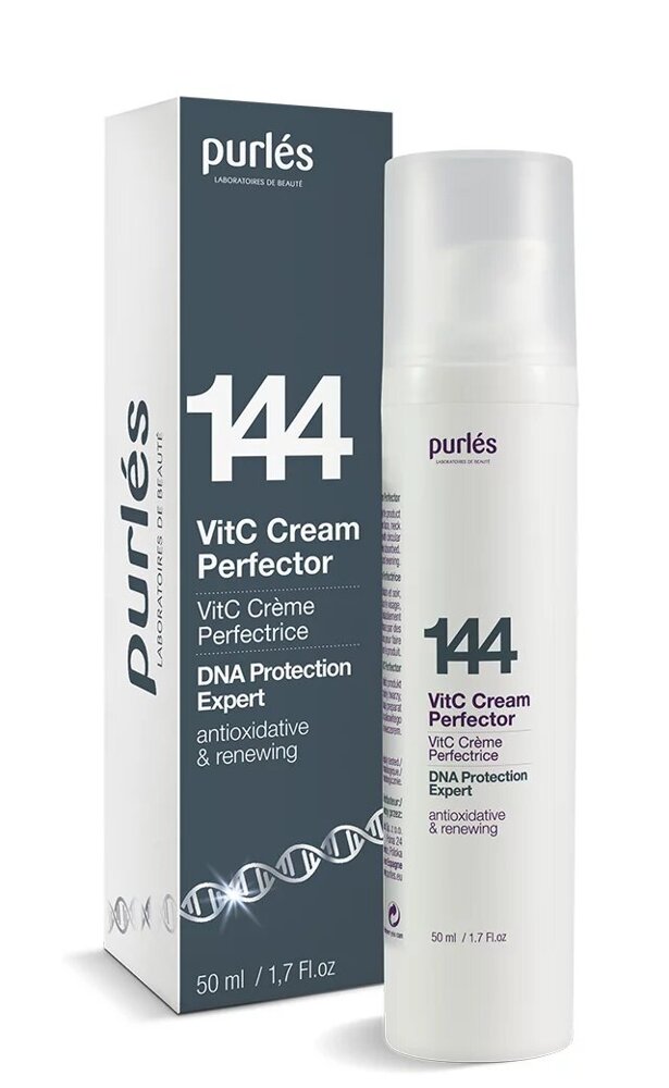 Purles 144 DNA Protection Expert  Krem Vit C Perfector dla Skóry Dojrzałej z Przebarwieniami  50ml