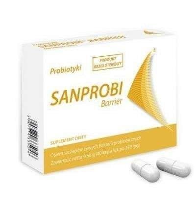 Sanprobi Barrier Probiotyk Wieloszczepowy Wspiera Barierę Jelitową 40kaps.