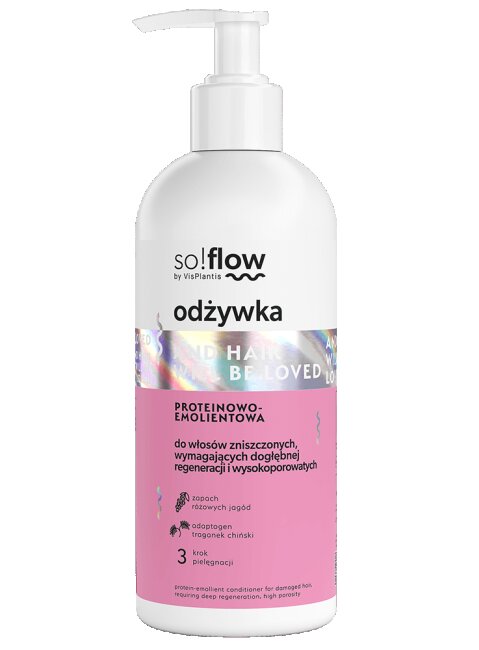 So!Flow by Vis Plantis Odżywka Proteinowo-Emolientowa do Włosów Zniszczonych 300ml