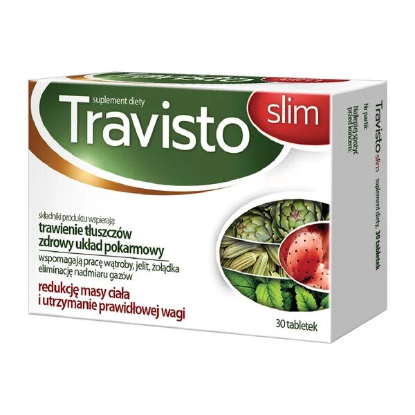 Travisto Slim na Układ Pokarmowy Trawienie i Redukcję Masy Ciała 30 Tabletek