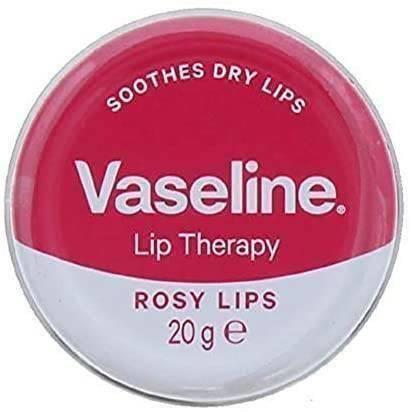 Vaseline Rosy Lips Wygładzająca Suche Usta Wazelina z Różanym i Migdałowym Olejem 20g