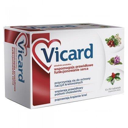 Vicard Tabletki Wspomagające Prawidłowe Funkcjonowanie Serca Poprawiające Krążenie Krwi 180 Tabletek