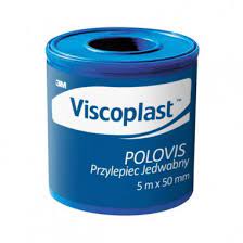 Viscoplast Polovis Przylepiec Jedwabny 5mx50mm 1 Sztuka