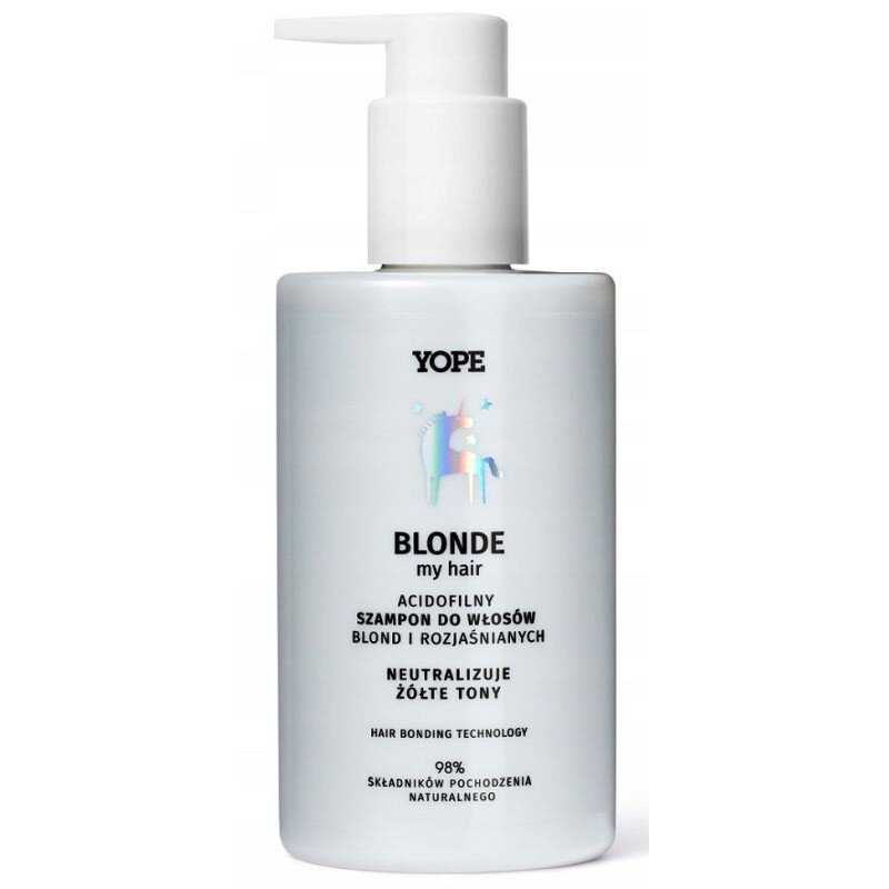 Yope Blonde my Hair Acidofilny Szampon do Włosów Blond i Rozjaśnianych 300ml