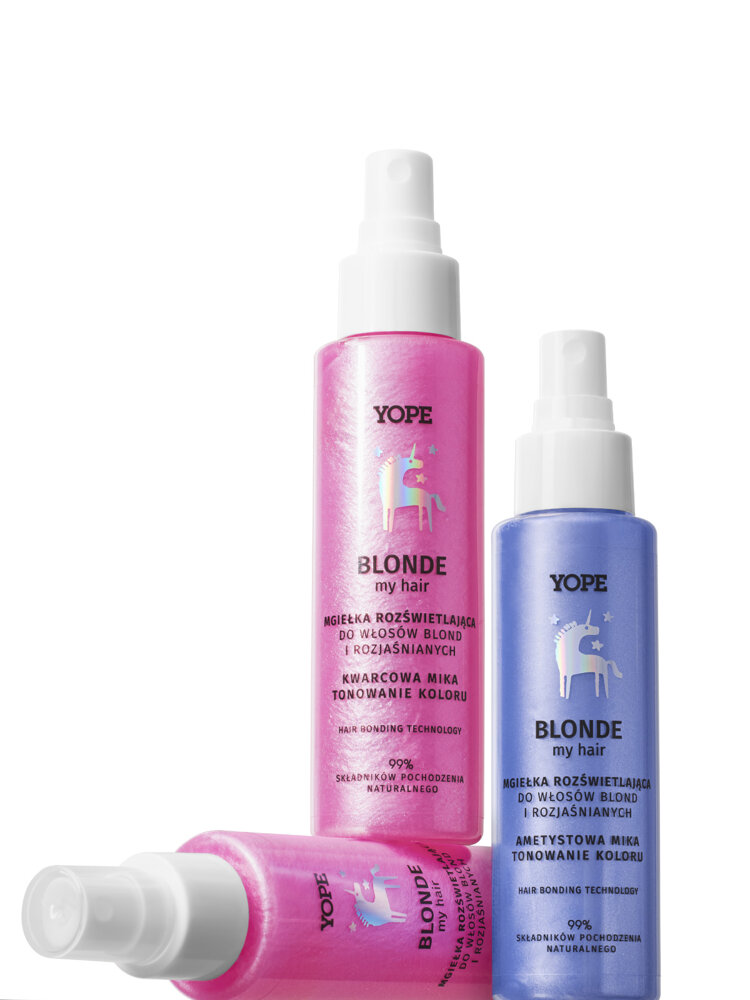 Yope Blonde my Hair Mgiełka Rozświetlająca do Włosów Blond i Rozjaśnianych Ametyst 100ml