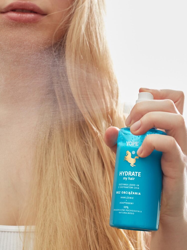 Yope Hydrate my Hair Lekka Odżywka bez Spłukiwania z Ekstraktem Chia i Adaptogenem dla Włosów Suchych 150ml