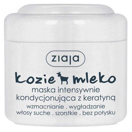 Ziaja Kozie Mleko Intensywnie Kondycjonująca Satynowa Maska z Keratyną do Włosów Suchych Szorstkich bez Połysku 200ml