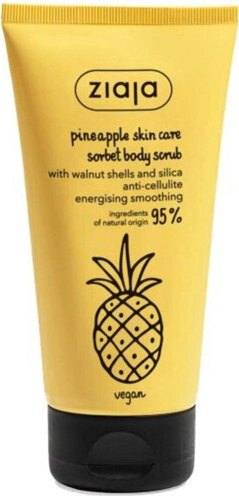 Ziaja Pineapple Skin Care Peelingujący Sorbet do Ciała z Substancjami Antycellulitowymi 160ml