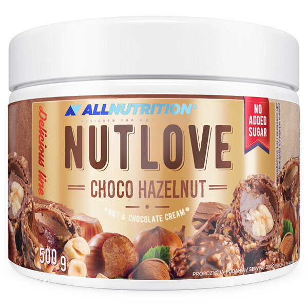 AllNutrition NutLove Choco Czekoladowy Krem z Orzechami Laskowymi bez Cukru 500g