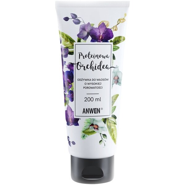 Anwen Proteinowa Orchidea Wygładzająca Odżywka do Włosów Wysokoporowatych 200ml