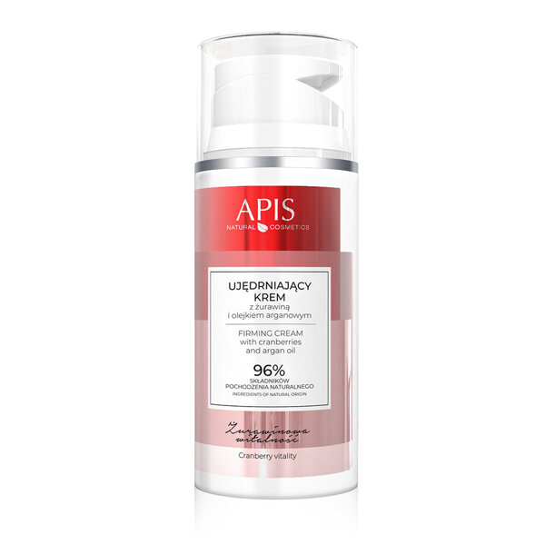 Apis Cranberry Vitality Ujędrniający Krem z Żurawiną i Olejkiem Arganowym dla każdego Rodzaju Skóry 100ml