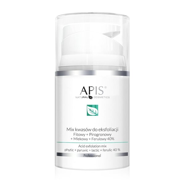 Apis Professional 40% Kwasowa Mieszanka Złuszczająca Phytic Ferulic Kwas Mlekowo-Pirogronowy 50ml