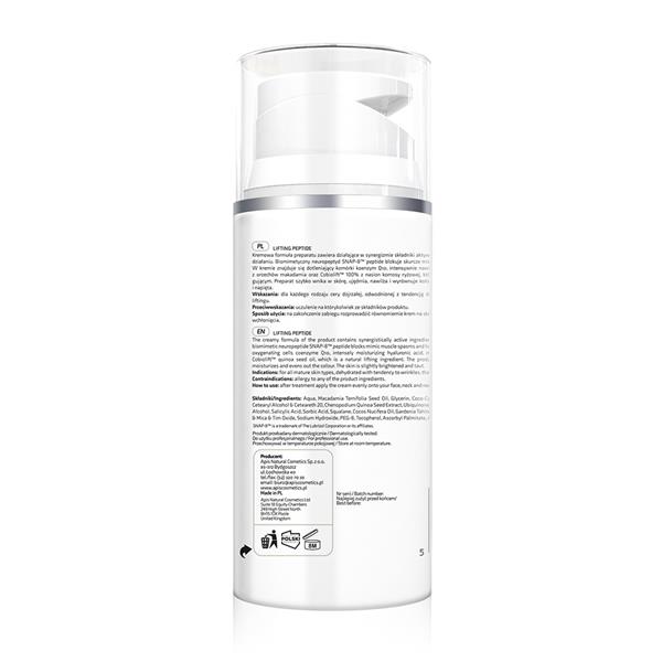 Apis Professional Lifting Peptide Liftingująco-Napinający Krem do Twarzy z SNAP-8 MT Peptide dla Skóry Dojrzałej 100ml