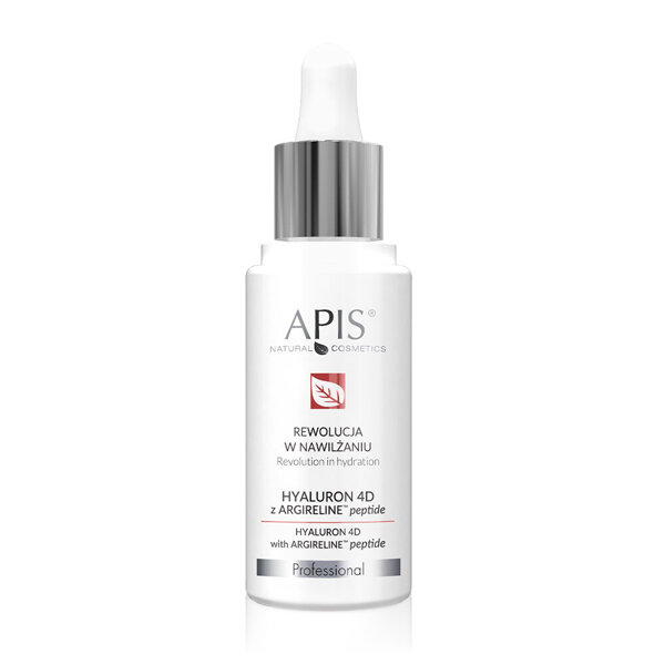 Apis Professional Rewolucja w Nawilżaniu Hyaluron 4D with Argireline TM Peptide dla Skóry Dojrzałej Suchej i Odwodnionej 30ml