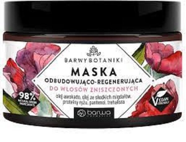 Barwa Barwy Botaniki Maska Odbudowująco - Regenerująca dla Włosów Zniszczonych 220ml