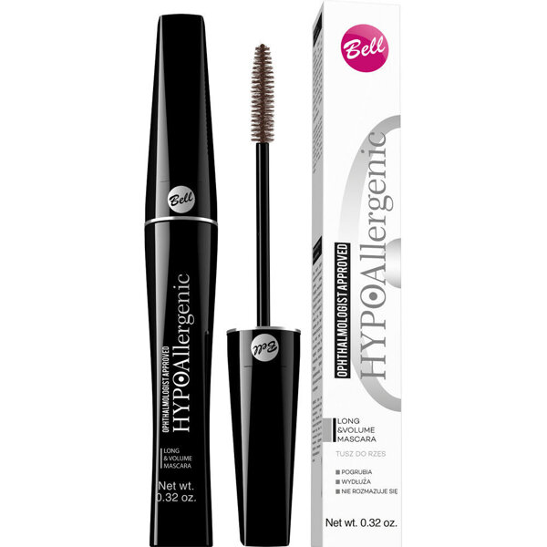 Bell HypoAllergenic Long&Volume Mascara Brown Brązowy Tusz do Rzęs 20 9g