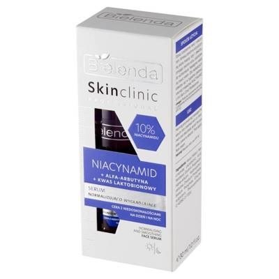 Bielenda Skin Clinic Professional Niacynamid Serum Normalizująco-Wygładzające dla Skóry z Niedoskonałościami na Dzień i na Noc 30ml