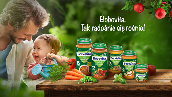 BoboVita Danie Pomidorowa z Kurczakiem i Ryżem dla Niemowląt po 6 Miesiącu 190g