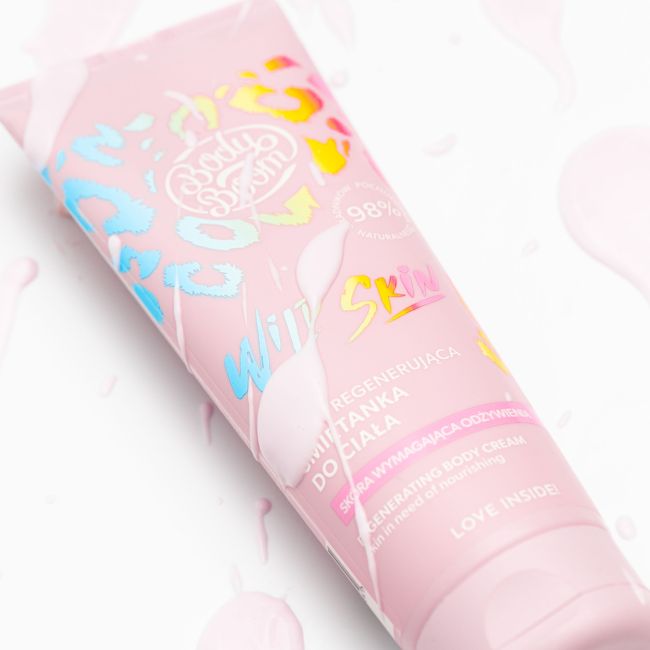 BodyBoom Wild Skin Dziko Regenerująca Śmietanka do Ciała  dla Skóry Suchej Vegan 200ml Best Before 30.09.24