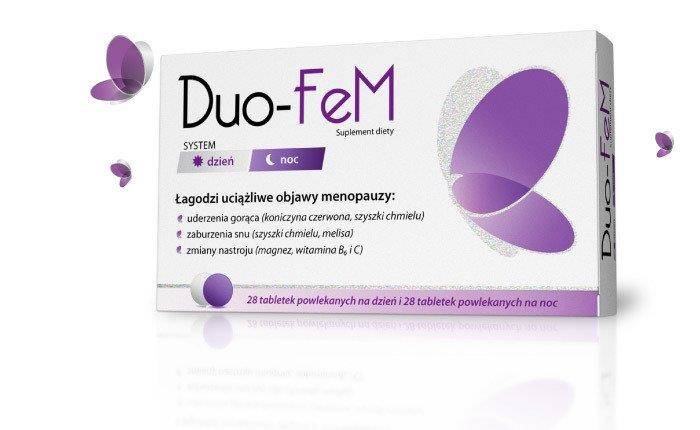 Duo-Fem Łagodzi Uciążliwe Objawy Menopauzy 28 Tabletek + 28 Tabletek