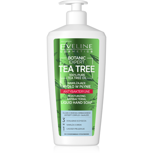 Eveline Botanic Expert Tea Tree Nawilżające Mydło w Płynie do Rąk 350ml