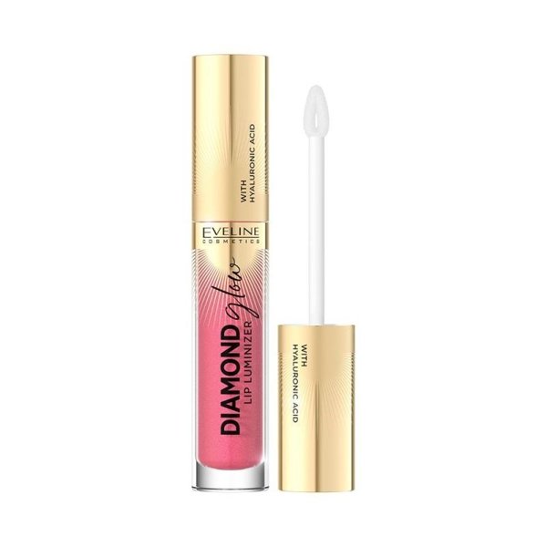 Eveline Diamond Lip Glow Błyszczyk do Ust z Kwasem Hialuronowym Nr 09 Peach Dream 4,5ml