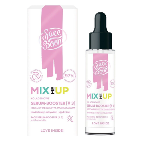 FaceBoom Mix Me Up Kolagenowe Serum-Booster dla Skóry z Pierwszymi Zmarszczkami 30ml