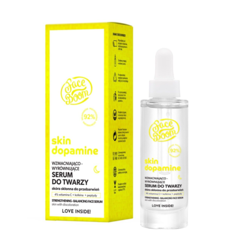 FaceBoom Skin Dopamine Wzmacniająco - Wyrównujące Serum do Twarzy Vegan 30ml Best Before 30.09.24