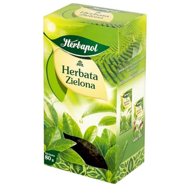 Herbapol Naturalna Zielona Herbata Ułatwiająca Spalanie Tkanki Tłuszczowej 80g
