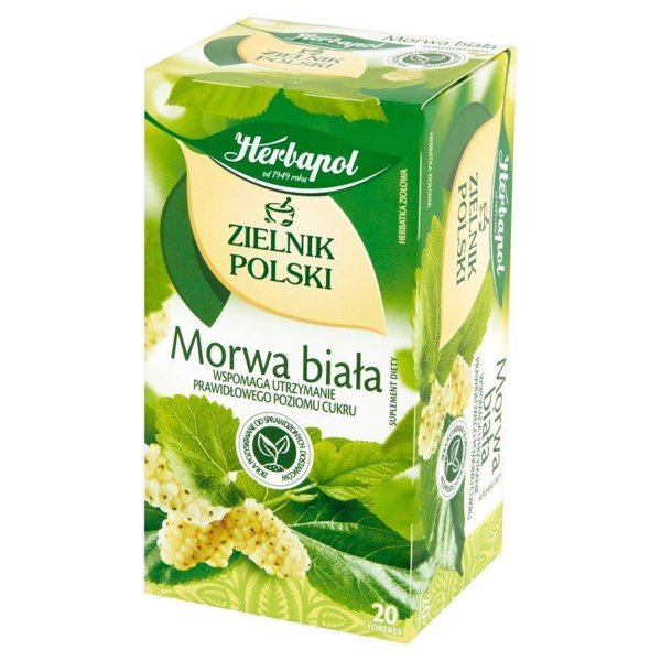 Herbapol Zielnik Polski Morwa Biała Herbata Wspomagająca Utrzymanie Poziomu Cukru 40g