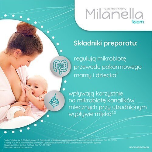 Milanella Biom do Stosowania w Czasie Laktacji 15 Kapsułek