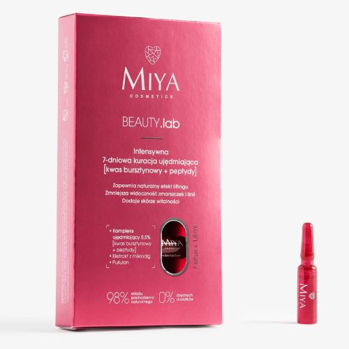 Miya BEAUTY.lab Intensywna 7-dniowa Kuracja Ujędrniająca Kwas Bursztynowy i Peptydy 7 x 1,5ml