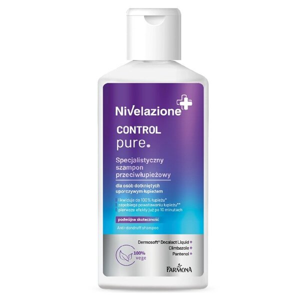 Nivelazione Control Pure Specjalistyczny Szampon Przeciwłupieżowy Uporczywy Łupież 100ml