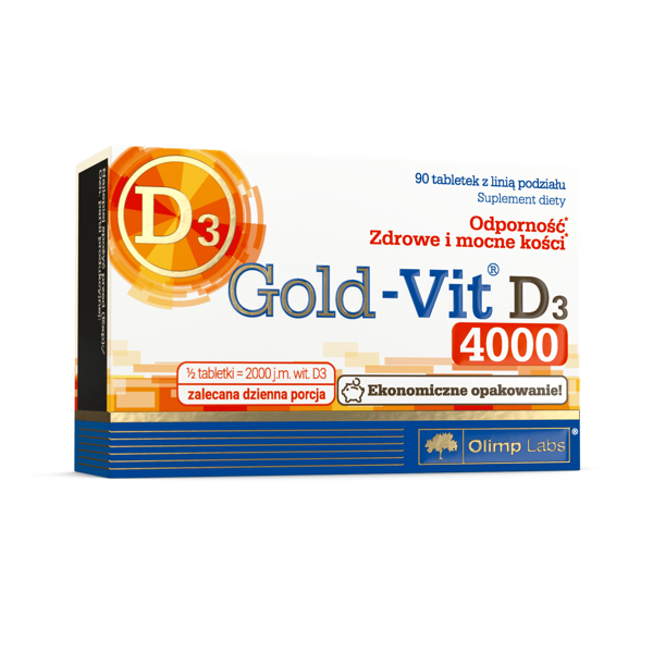 Olimp Gold-Vit D3 4000 na Odporność i Zdrowe Kości 90 Tabletek