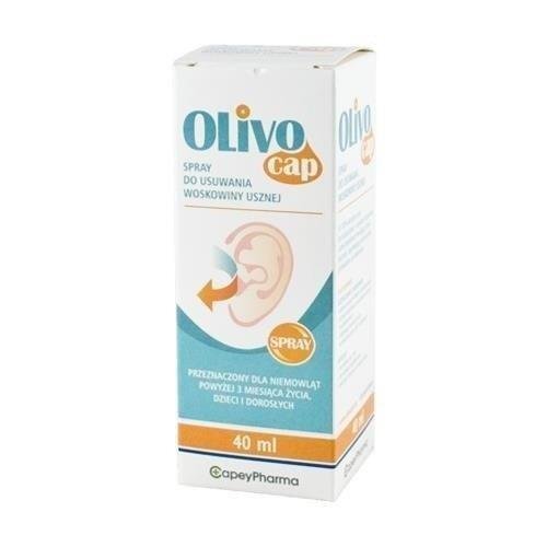 Olivocap Spray do Usuwania Woskowiny Usznej u Dzieci i Dorosłych 40ml