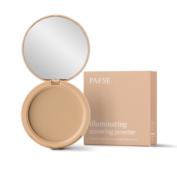 Paese Illuminating Covering Powder Puder Rozświetlająco-Kryjący dla Skóry Suchej i Normalnej Nr 1C Ciepły Beż 9g