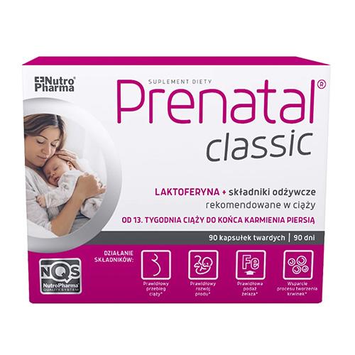 Prenatal Classic Laktoferyna dla Kobiet w Ciąży 90 Tabletek