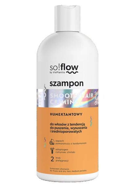 So!Flow by Vis Plantis Szampon Humektantowy do Włosów z Tendencją do Puszenia 300ml