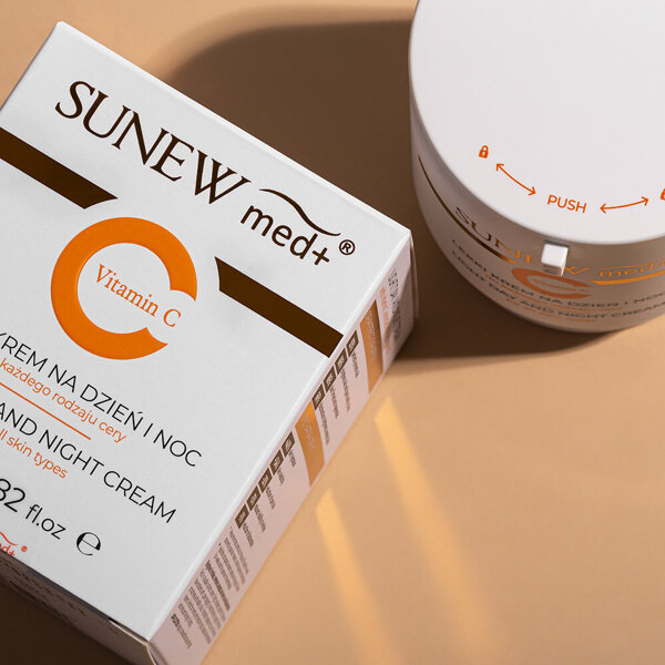 Sunew Med+ Vitamina C Lekki Krem do Twarzy na Dzień i na Noc 80ml