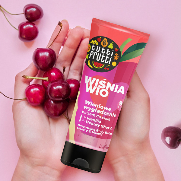 Tutti Frutti Wiśnia Wio Wiśniowe Wygładzenie Balsam do Ciała 200ml